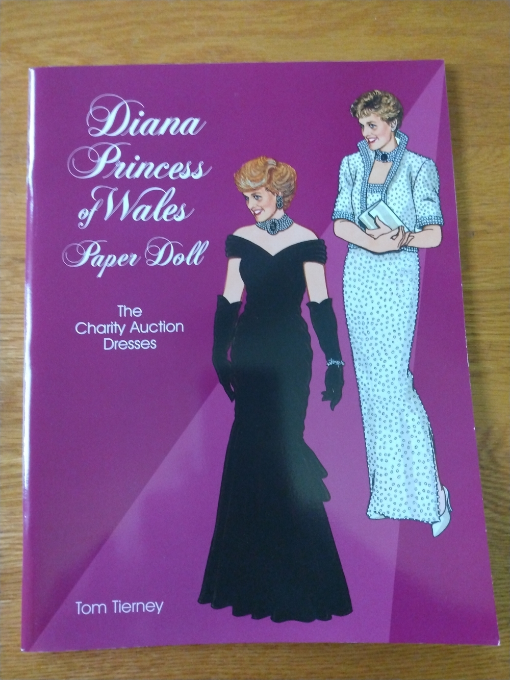 Diana Princess of Wales Paper Doll Book - Purple Cover